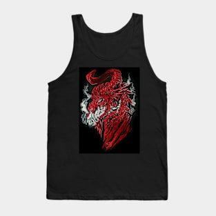 Red Dragon of Decay Tank Top